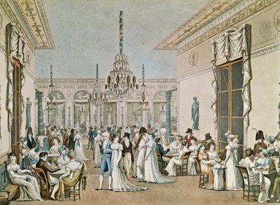 Le Café Frascati en 1807 - Philibert Louis Debucourt